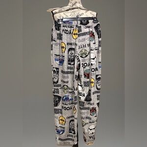 STAR WARS Pant Lounge Sleepwear soft elastic waist gray unisex Sz M